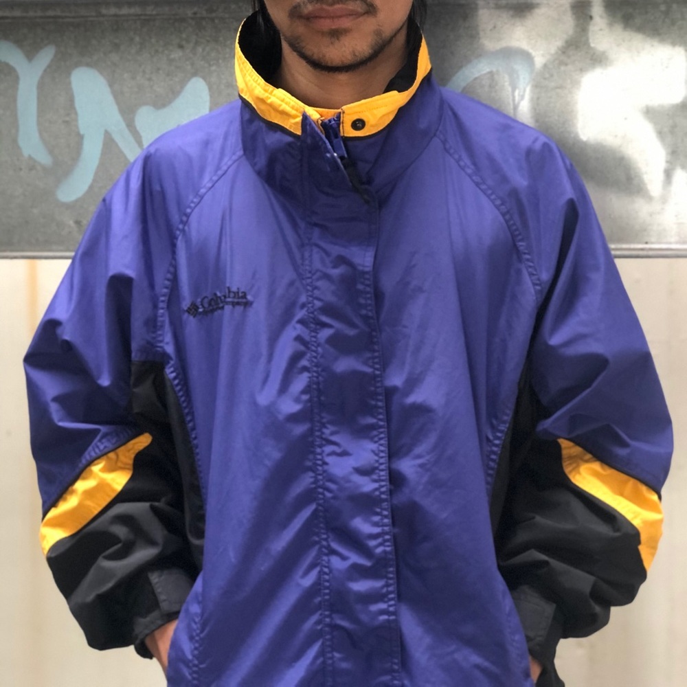 Unisex Vintage Columbia Large Windbreaker